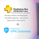 PlayStation Plus Essential: 12-Month Subscription + VPN Unlimited: Lifetime Subscription | $70 | StackSocial